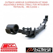 OUTBACK ARMOUR SUSPENSION KIT REAR ADJUSTABLE BYPASS (TRAIL) TRITON ML-MN 5/06+